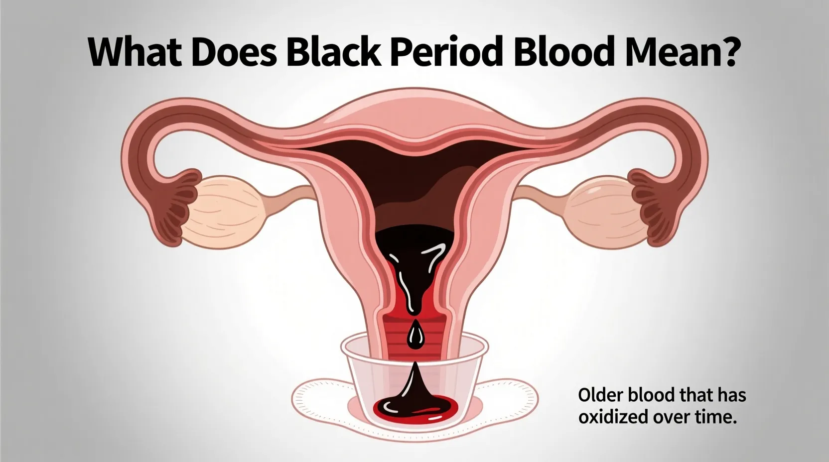 You are currently viewing What Does Black Period Blood Mean? Full Guide for Every Woman(2026)