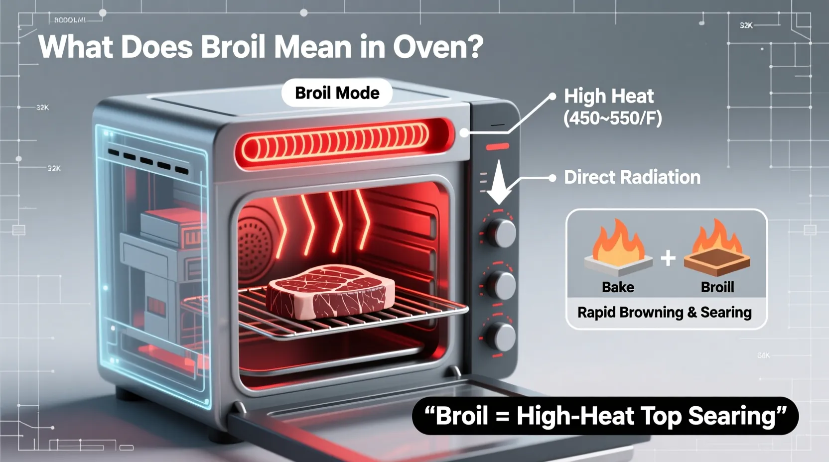 Read more about the article What Does Broil Mean in Oven? A Simple Guide for 2026