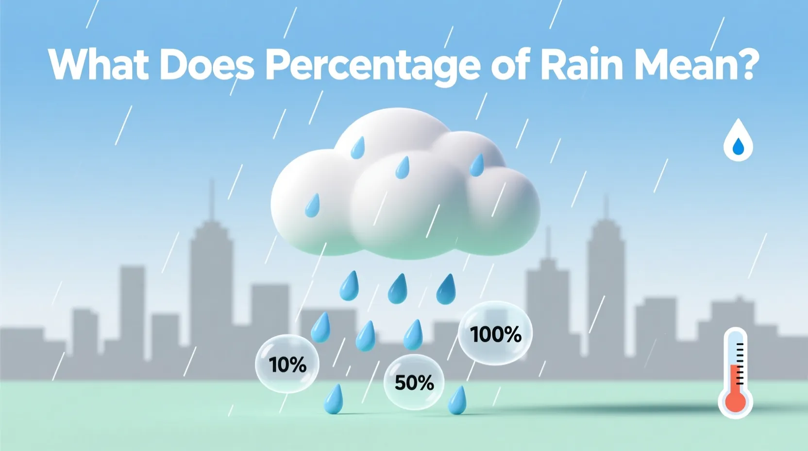 Read more about the article What Does Percentage of Rain Mean? A Complete Explanation